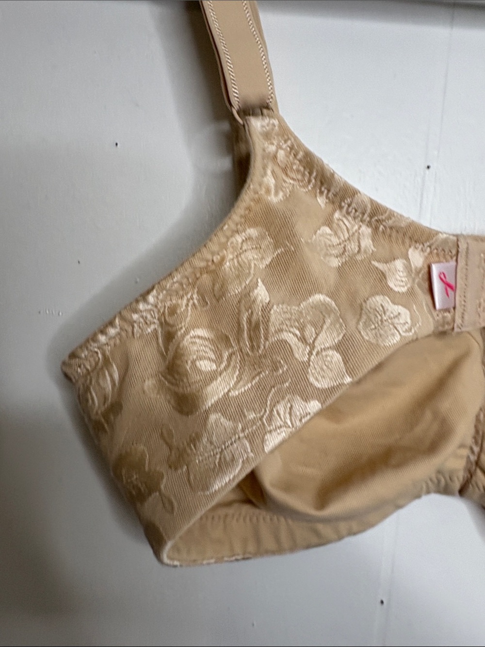 Wacoal Bra Womens 38C Awareness Full Figure Lace Seamless Wire Sand Beige - Picture 8 of 9